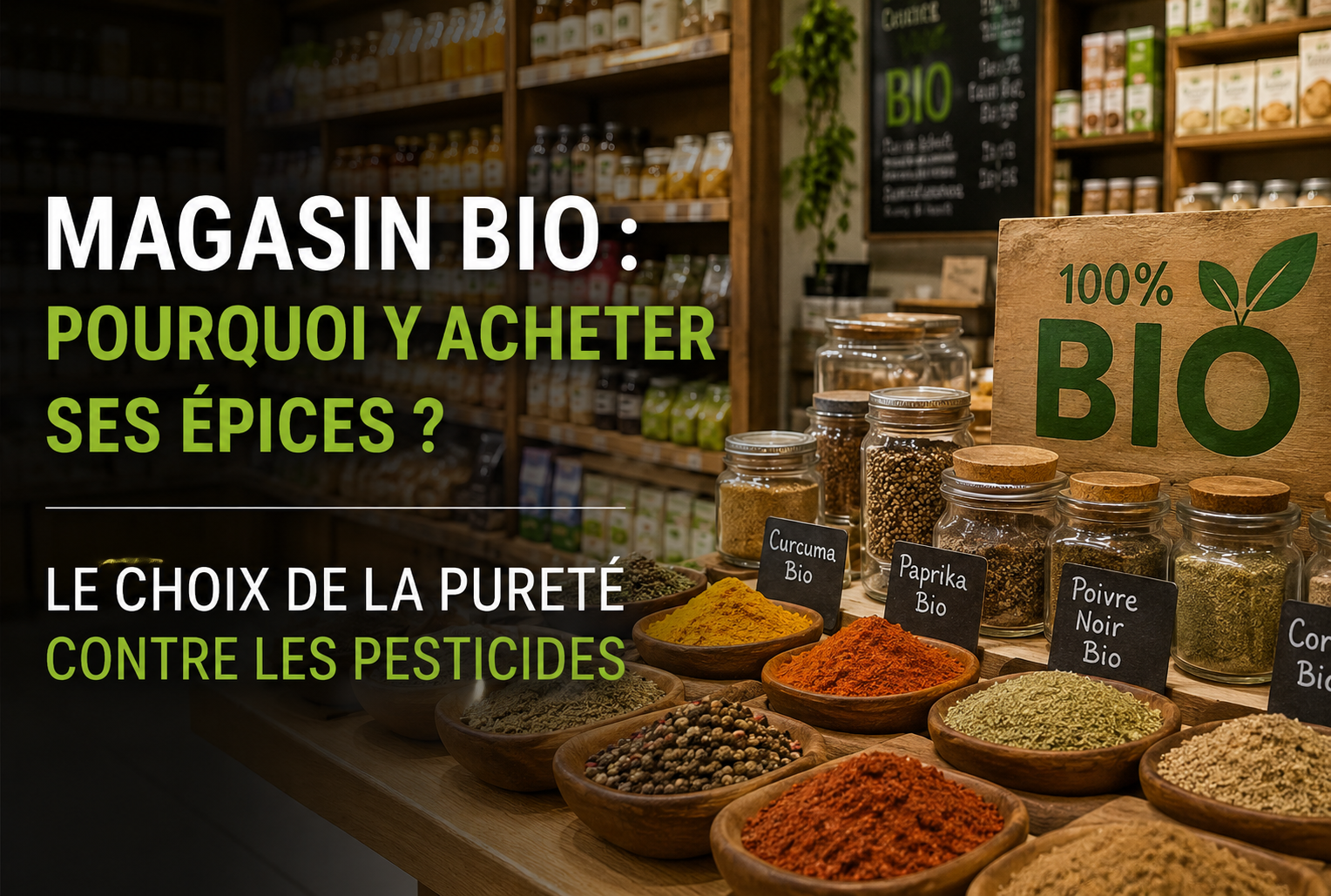 Magasin Bio : Pourquoi y acheter ses épices