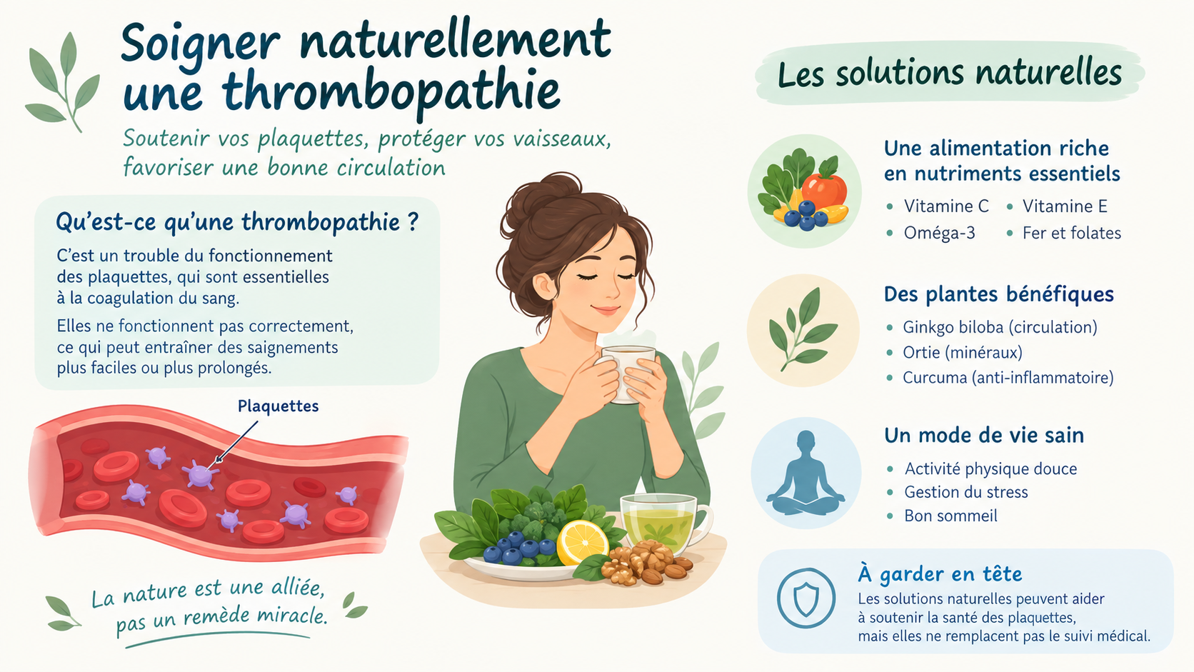 Soigner naturellement une thrombopathie